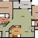 2 Bedroom 2 Bath Floor Plans