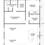 30x40 House Plans 1 Bedroom