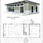 Single Pitched Roof House Plans